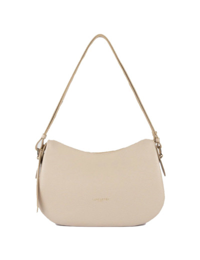 Lancaster Dune Besace En Cuir Grainé 529-95 Beige Foncé