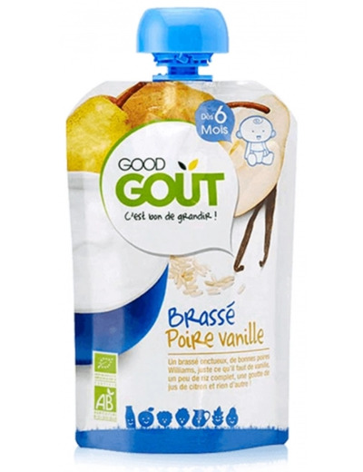 GOOD GOUT BRASSE POIRE VANILLE 90G