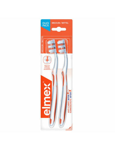 Anti-caries Inter X Brosse A Dents Medium X2 Elmex