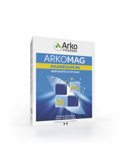 Arkomag Magnésium B6 Nervosité et Fatigue 60 Gélules Arkopharma