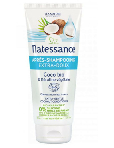 NATESSANCE A-SHP COCO/KERATINE 200ML BIO