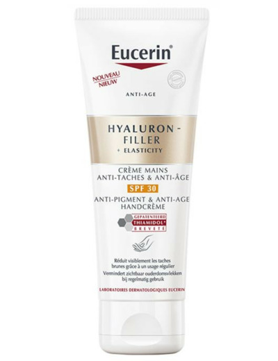 Crème Mains Anti-taches & Anti-âge 75ml Hyaluron-Filler + Elasticity Eucerin