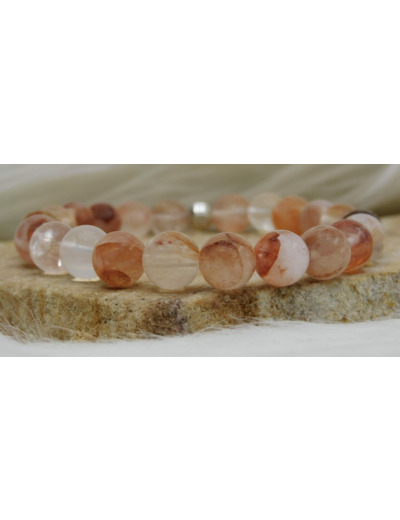 BRACELET QUARTZ HÉMATOÏDE