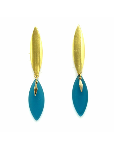 Boucles d'oreilles Plumes PAPAYA