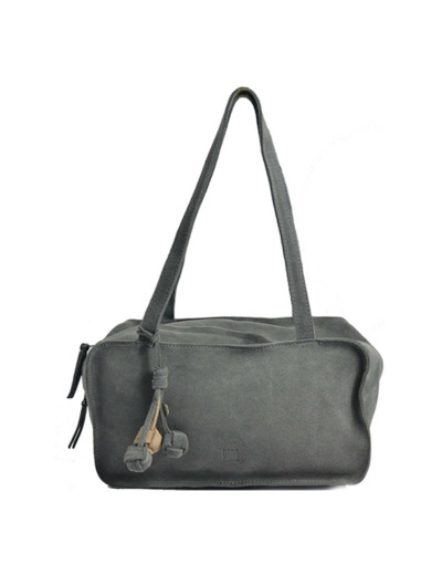 Biba Blaine Sac Porté Epaule en Cuir Velours BLI1L Azul Navy