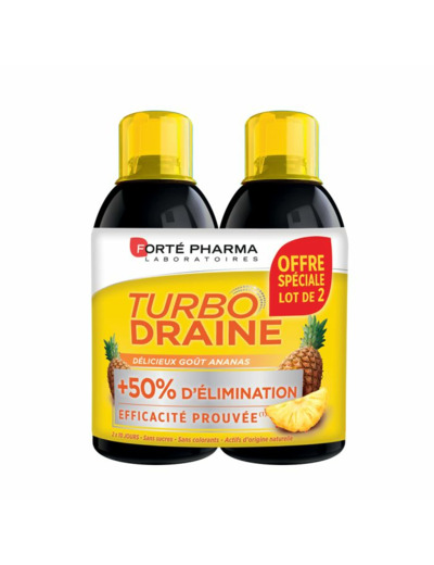 Turbodraine Ananas 2x500ml Forté Pharma