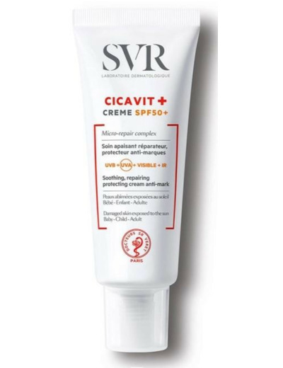 Creme Soin Apaisant Reparateur Protecteur Anti-marques Spf50+ + 40ml Cicavit+ Svr