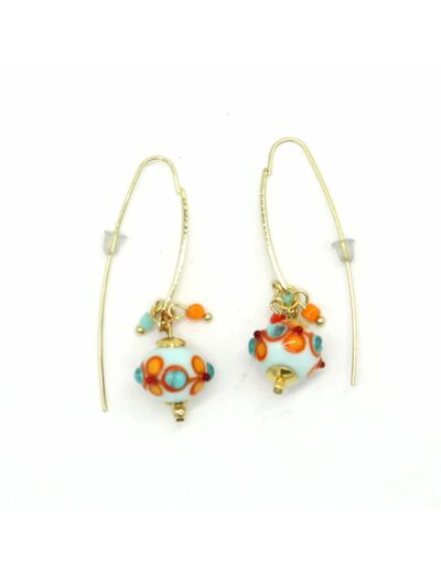 Boucles d'oreilles Aqua Coral