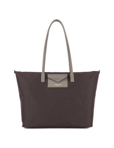 Lancaster Smart Kba Grand Sac Cabas Porté Épaule 516-31 Bordeaux Taupe