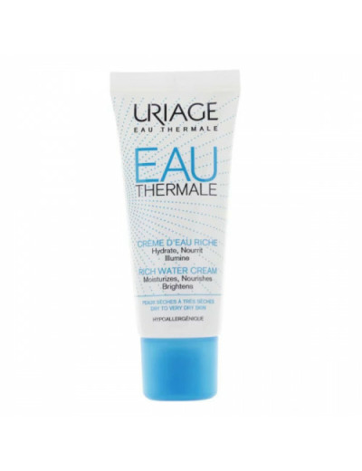 Creme D'eau Riche Peaux Seches A Tres Seches 40ml Eau Thermale D'Uriage Uriage