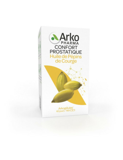 Confort Urinaire Huile de Pépins de Courge 180 gélules Arkogélules Arkopharma