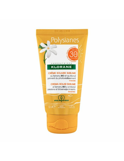 Creme Solaire Sublime Spf30+ Visage 50ml Polysianes Klorane