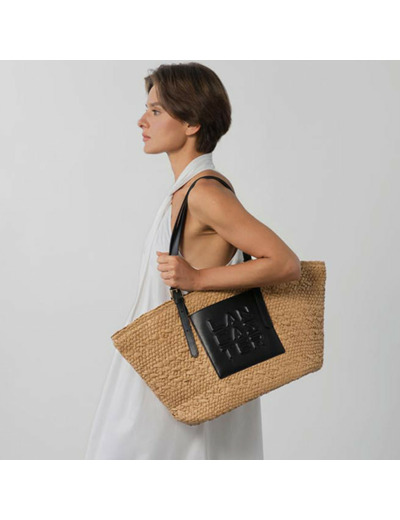 Lancaster Le Panier Grand Sac Cabas Osier 518-081 Noir