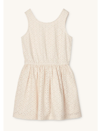 Robe 8 ans broderie anglaise ecru