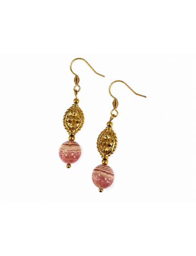 BOUCLES ÉLÉNA RHODOCHROSITE