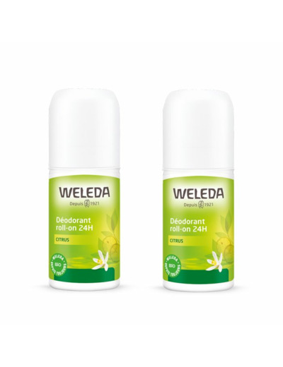 Citrus Roll On 24h 2x50ml Deodorant Weleda