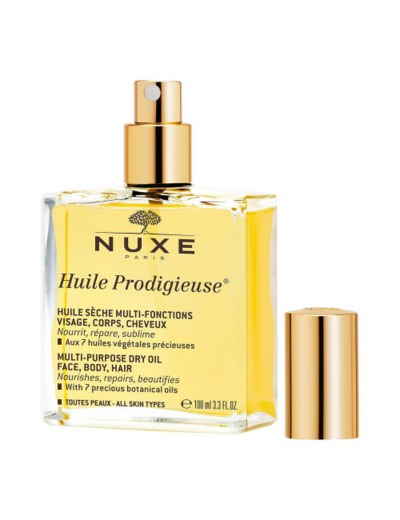 Huile Seche Multi-fonctions 100ml Huile Prodigieuse Visage Corps Et Cheveux Nuxe