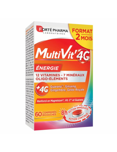 Energie 60 Comprimes Multivit' 4G Forté Pharma