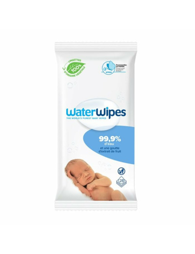 Lingettes bébé x28 Pack nomade Waterwipes