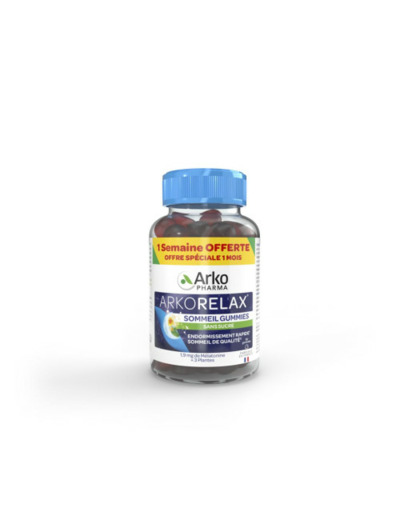Sommeil 60 Gummies sans sucre Arkorelax Arkopharma