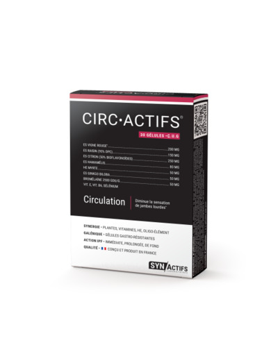Circactifs 30 Gelules Circulation Synactifs