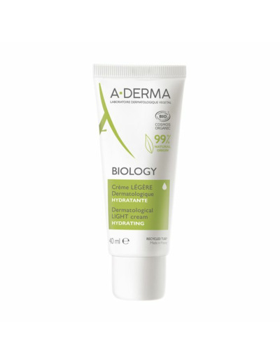 Crème Légère Dermatologique Hydratante Bio 40ml Biology A-Derma