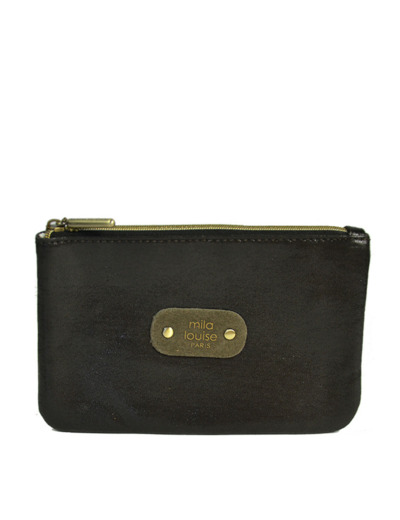 Mila Louise Poch PM LX1 Trousse de Sac Et Monnaie Fumé Kaki