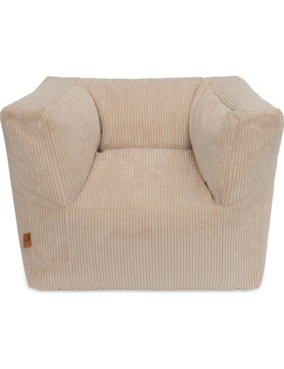 Fauteuil pouf Corduroy Beige