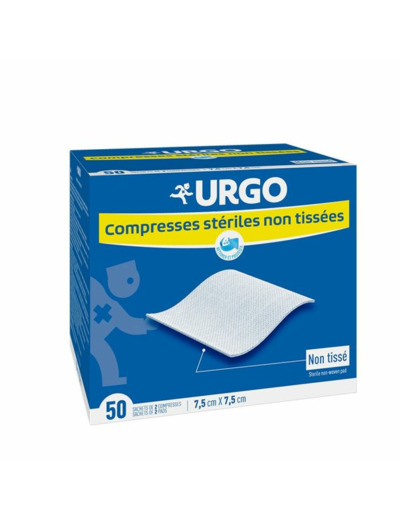 Compresses Stériles Non Tissées 7.5x7.5cm 50 sachets Urgo