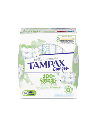TAMPAX CPK COTT SUP X14