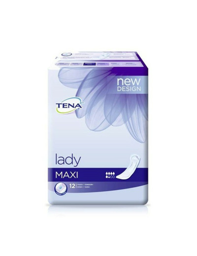 Serviettes pour fuites urinaires legeres x12 Lady Maxi Tena