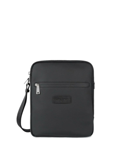 Lancaster Storm Sacoche 2 Compartiments Pour Homme En Toile 305-35 Noir