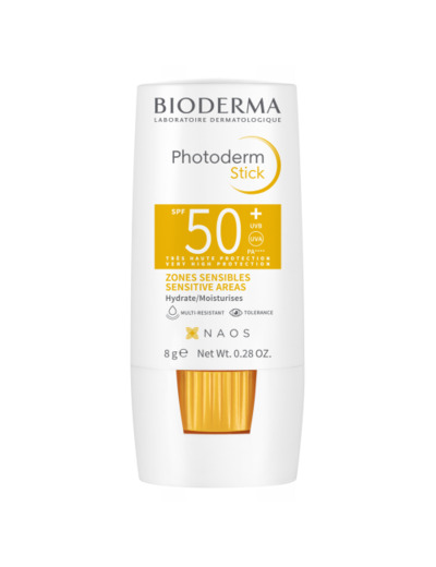 Stick SPF50+ Hydrate et adapté aux zones sensibles 8g Photoderm Bioderma