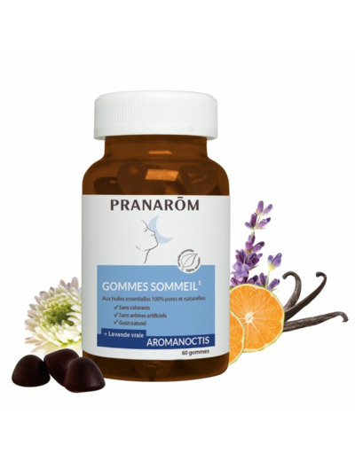 Gommes Sommeil aux huiles essentielles x60 Aromanoctis Pranarôm