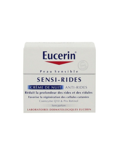 EUCERIN SENSI-RIDES A-RIDES NUIT POT 50ML