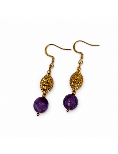BOUCLES ÉLÉNA AMÉTHYSTE