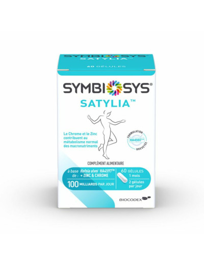 Satylia 60 gélules Chrome et Zinc Symbiosys