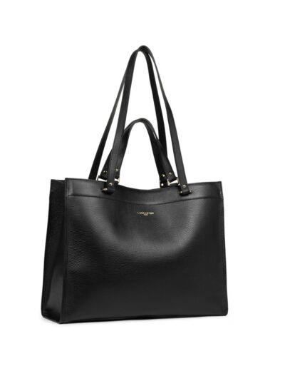 Lancaster Foulonne Double Sac Cabas Epaule 470-59 Noir In Nude