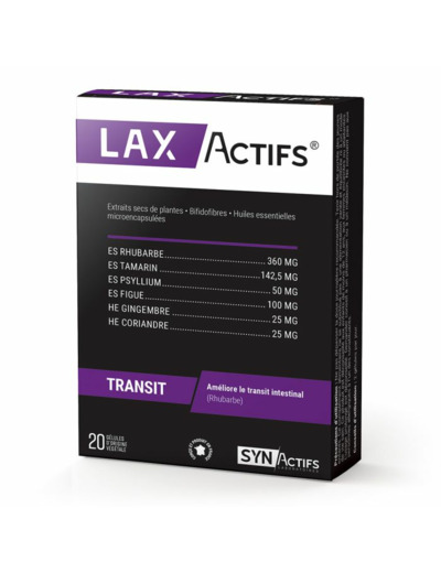 Laxactifs 20 Gelules Synactifs