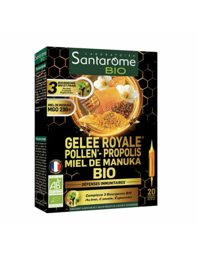 SANTAROME GELEE ROYALE MIEL MANUKA 20AMP