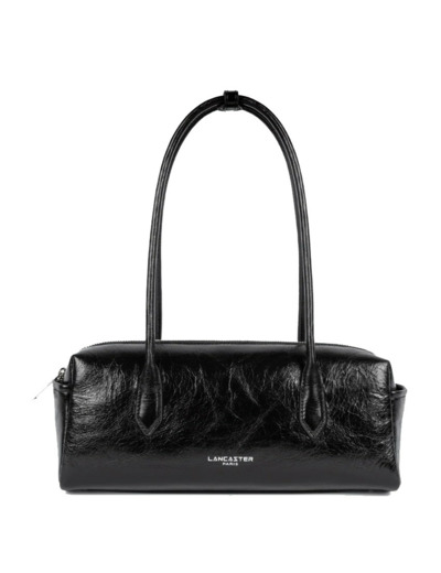 Lancaster Rétro Cube Sac Rectangle En Cuir 577-36 Noir