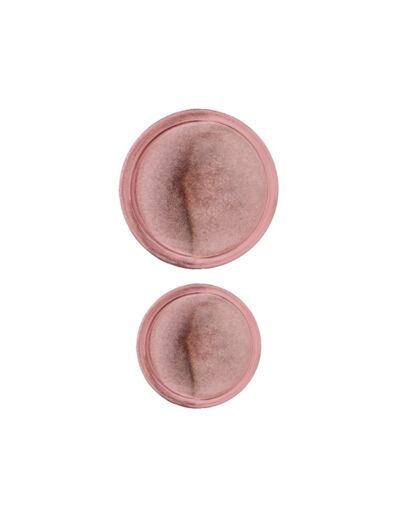 Bouton fantaisie - Géant rose 30 et 44 mm