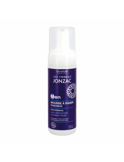 Mousse A Raser Anti-irritation Bio Men 150ml Eau thermale Jonzac