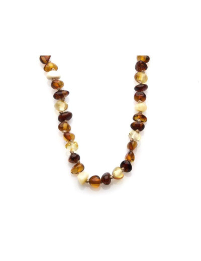 COLLIER BÉBÉ AMBRE MULTICOLORE