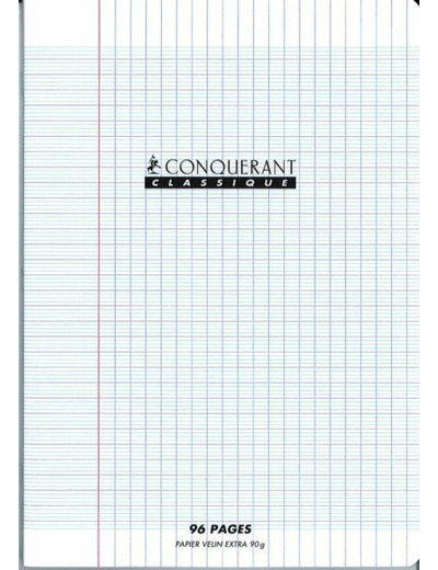 Cahier 17x22 - 96 pages - Séyès - Polypro incolore