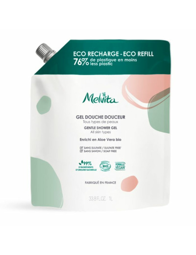 Eco-Recharge Gel Douche Familial Bio 1l Douceur Melvita