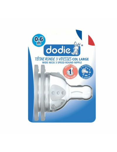 DODIE TETINE 1 INIT A/COL 0-6M SILICONE