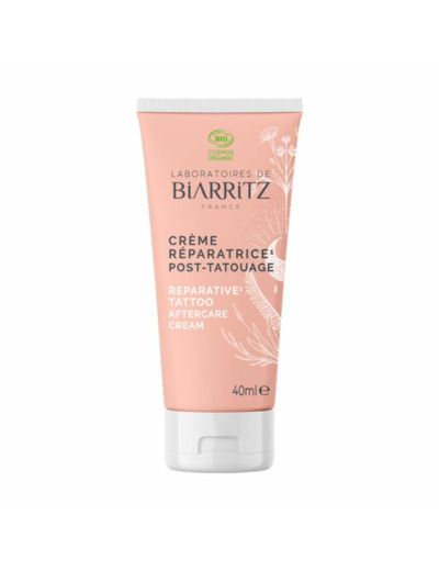 Crème réparatrice Bio Répare et hydrate 40ml Post-Tatouage Laboratoires De Biarritz