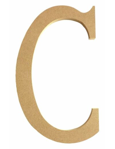 Lettre "C" Mdf - Hauteur : 220 mm