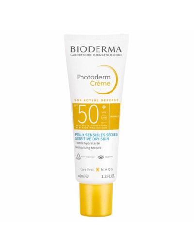 Crème invisible SPF50+ 40ml Photoderm Peaux sensibles sèches Bioderma